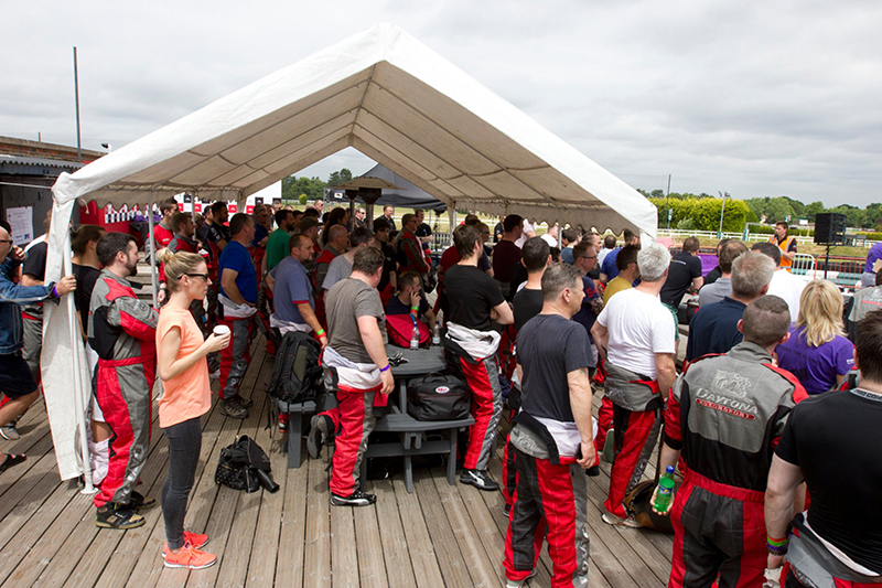 BTS Go-Karting Day view of spectators