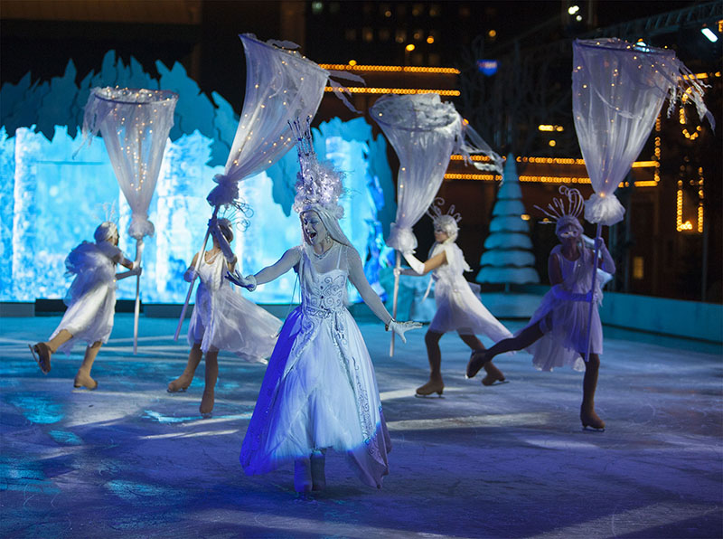 The Ice Show is staged in a special area, and Robe Pointes have been used on it for the last two years, supplied by local rental company Mediatec (c) Johannes Rosell