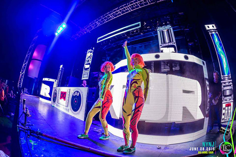 A total of 150 Chauvet MVP panels were used on the Life in Color set