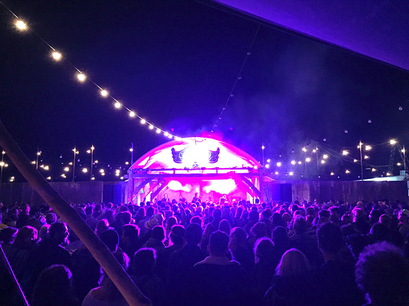 Fineline provided gear for the Communion stage at the 2015 Somersault Festival in the UK