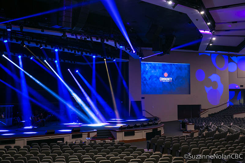 San Antonio’s Community Bible Church Upgrades with Clay Paky B-EYE K10 and Mythos Fixtures, MDG ATMe Hazer