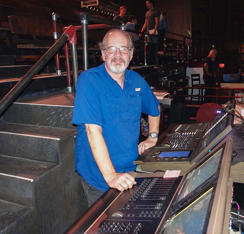 LD Brian Gale still making good use of ETC products at the Los Angeles Theatre on Broadway and Sixth Street in downtown Los Angeles.