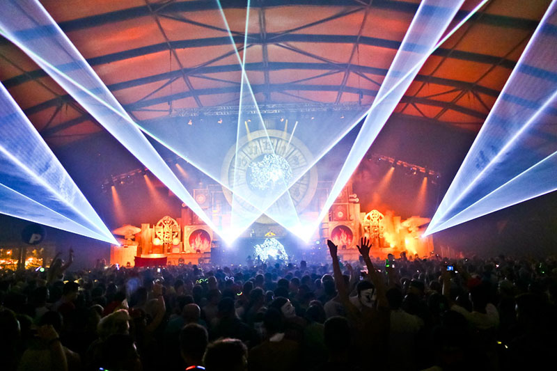 Lasers at Lakefest in Austria