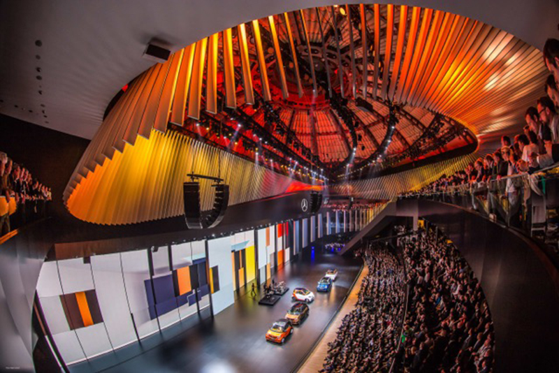 Mercedes-Benz lit by Martin fixtures from Harman