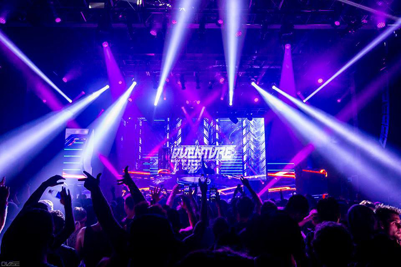 LD Daniel Thibault Lights Adventure Club with Chauvet Rogue Fixtures