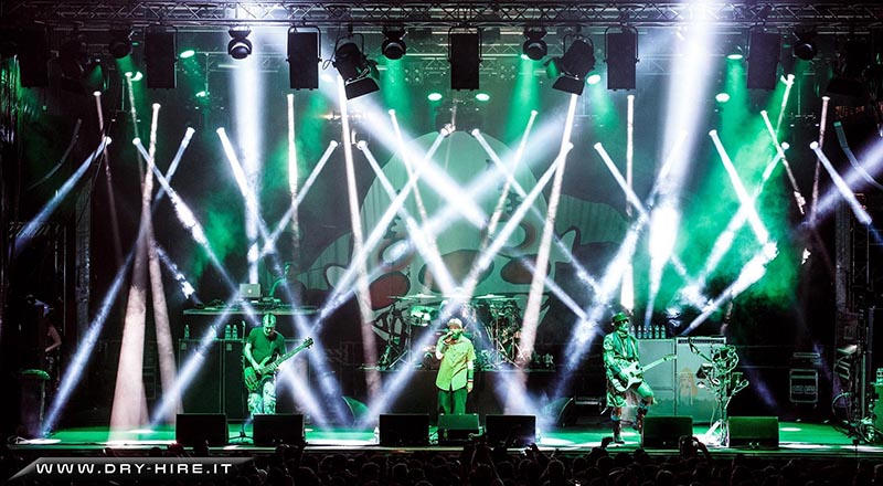 Rock the Lahn lit with Clay Paky Mythos and Sharpys