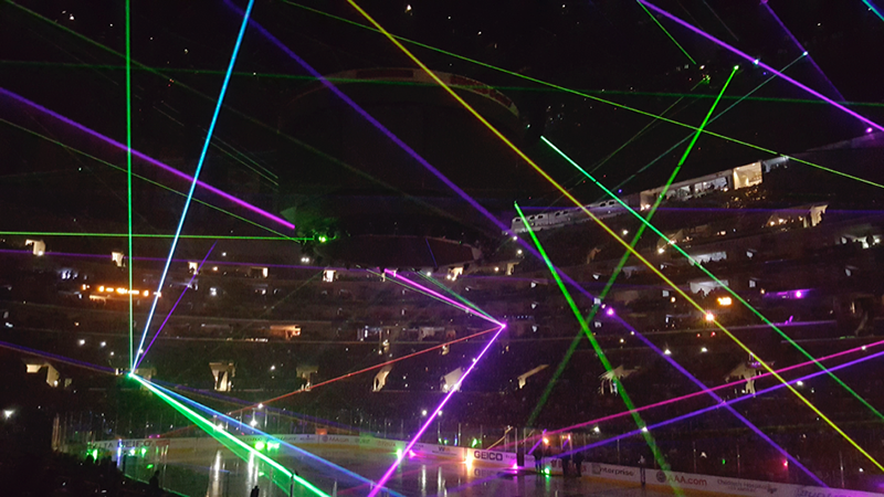 Staples Center Installs Light Vector Lasers