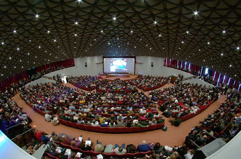 he auditorium at Palazzo dei Congressi, Florence, venue for Showlight 2017 papers presentations
