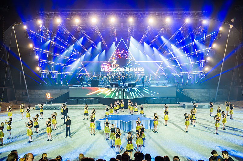 Maccabi Games Opening Ceremony Lit with Robe Fixtures