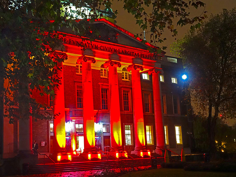 For a charity fundraising event staged by the City Veterans Network (CVN) at the Imperial War Museum London in Southwark, production company Subfrantic used CORE’s ColourPoint Mk 2 battery powered LED up-lighters.