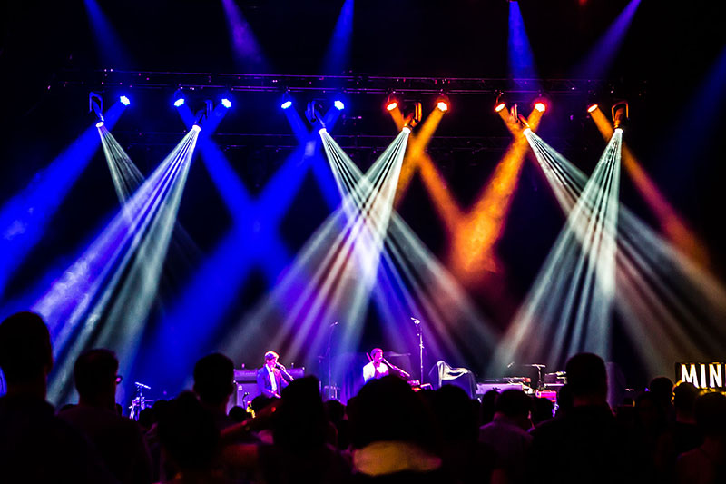 For My Morning Jacket’s current tour in support of the band's seventh album, The Waterfall, lighting designer Marc Janowitz used 26 Robe BMFL Spots and 10 Pointe fixtures as the primary moving lights on a rig. VER is supplying the gear.