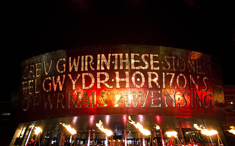 Wales Millennium Center Celebrations Lit with dbn-Supplied Gear