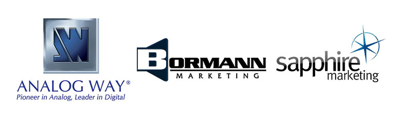 Analog Way Names Bormann Marketing, Sapphire Marketing as Reps in Midwest, Northeast U.S.