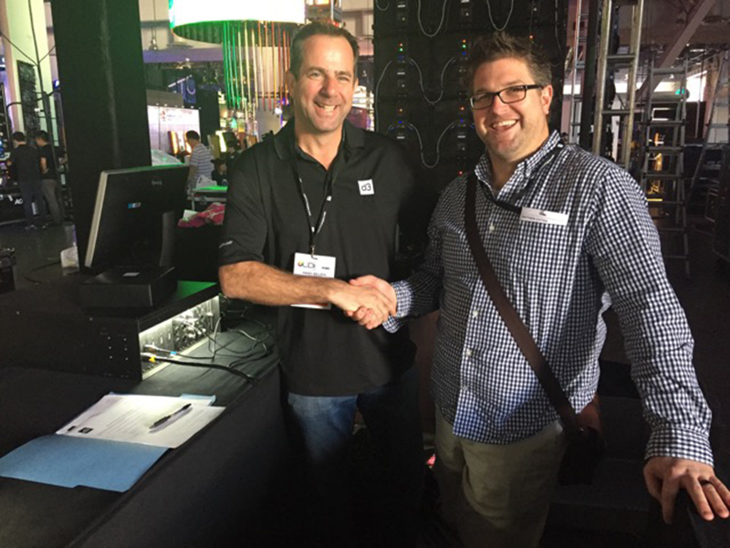 d3 Technologies Names Matthew Cotter Technical Sales Specialist. Cotter is pictured here (at right) with Hans Beijer.
