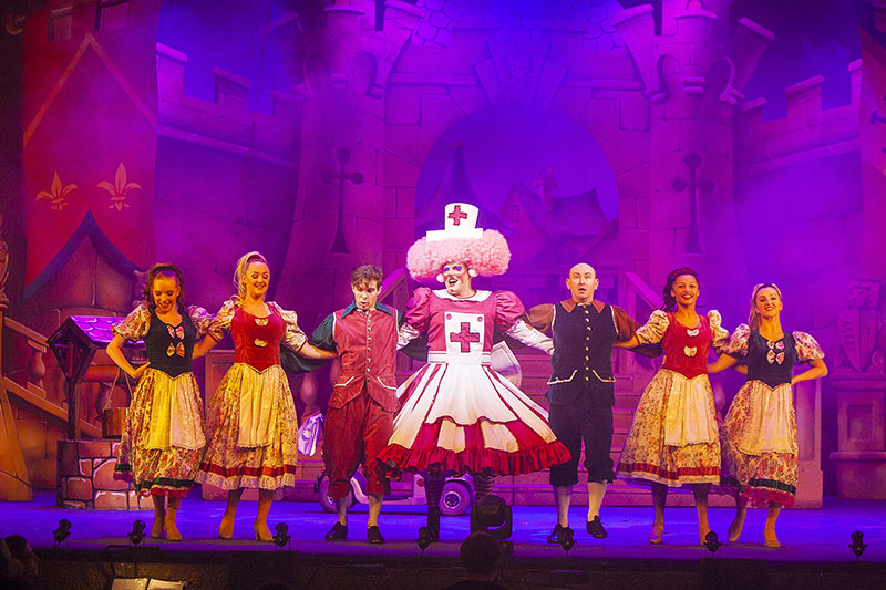 Robe Brings Color to Snow White. Photo by Louise Stickland