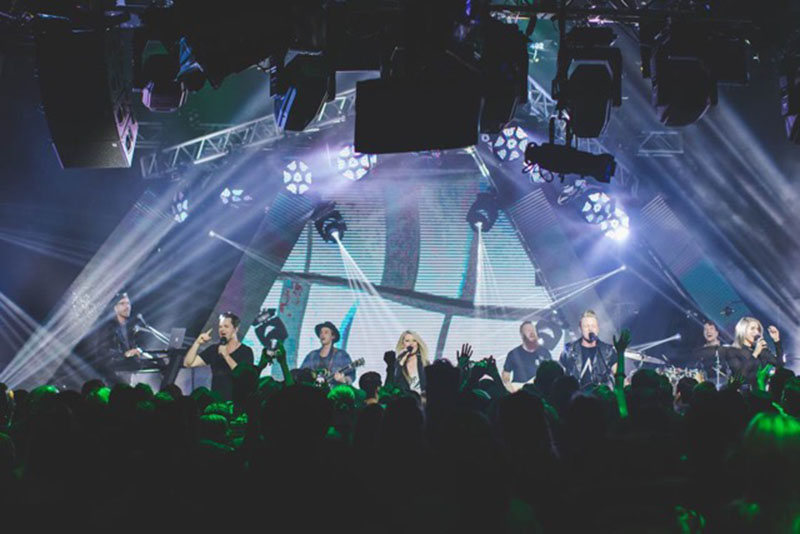 The event supports the band's latest album, #LetsGo