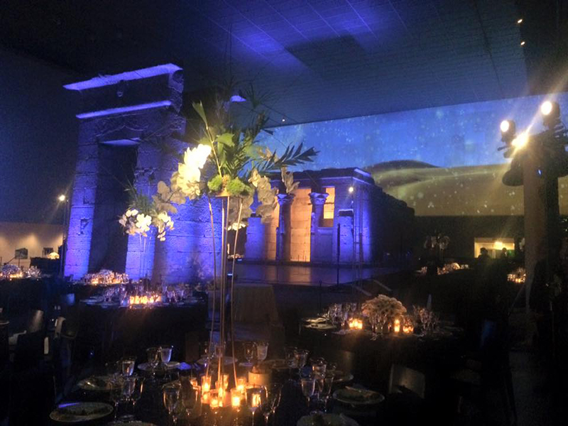 Metropolitan Museum of Art's ancient Egyptian Temple of Dendur exhibit, transformed with Chauvet Professional fixtures