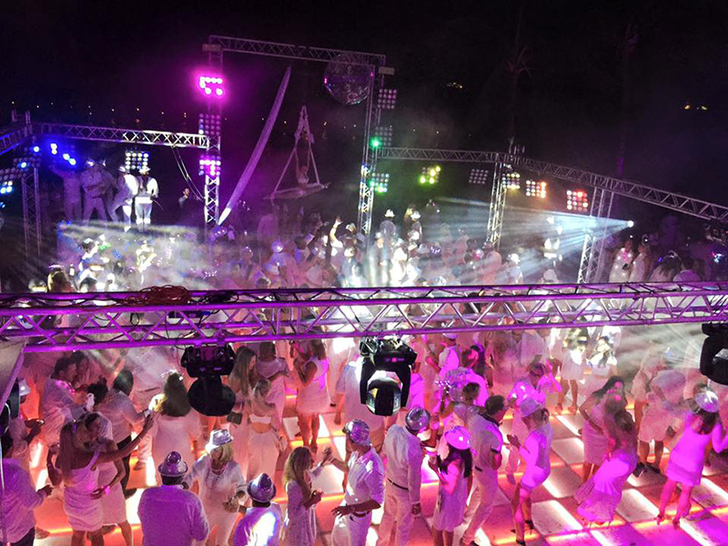 The White Party on NYE at the Albany Resort in Nassau, Bahamas