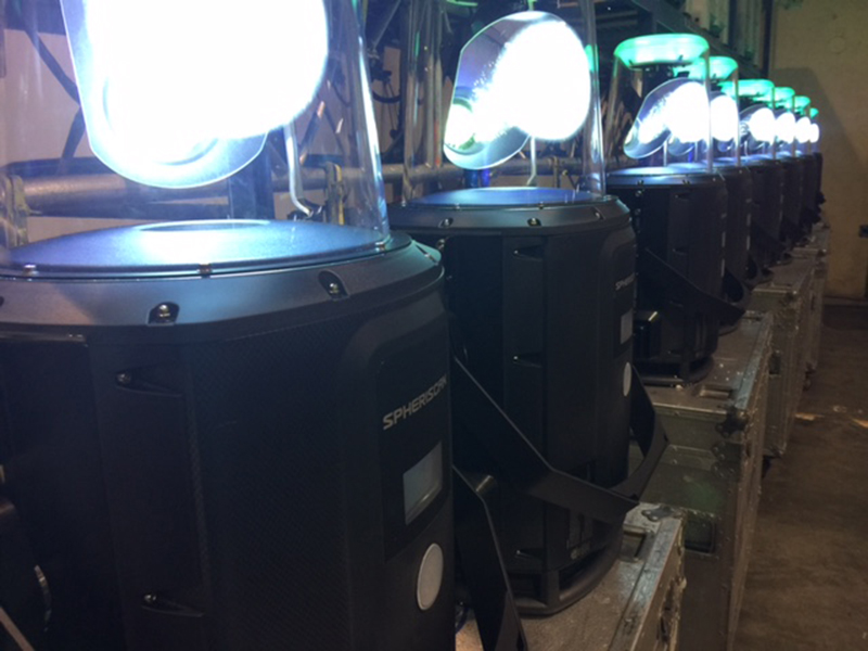 Clay Paky Spheriscans at Bandit Lites in Nashville, Jan. 2016