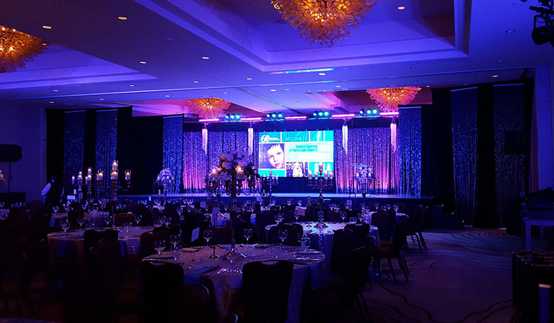 Musson supplied seven elektraBars for Catholic Charities of Santa Clara County’s 60th anniversary gala at the San Jose Marriott