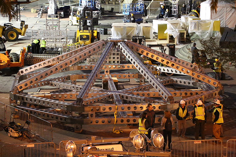 ModTruss being assembled on site