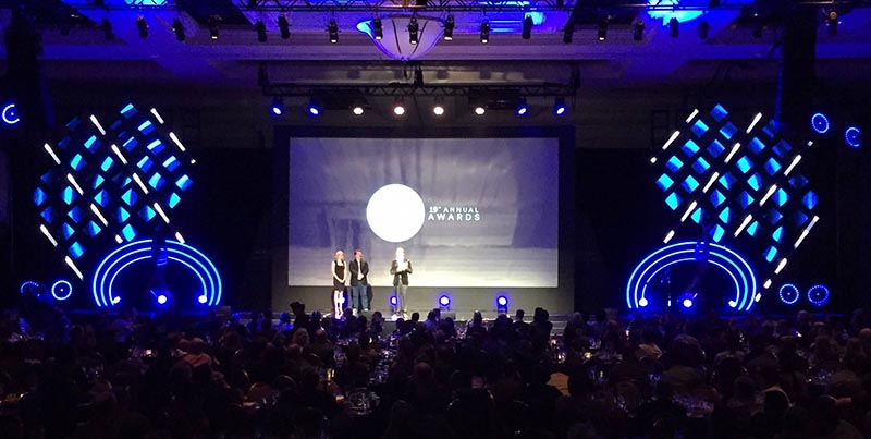 D.I.C.E. Award Ceremonies Lit with Chauvet's ÉPIX Bar 20 LED Fixtures
