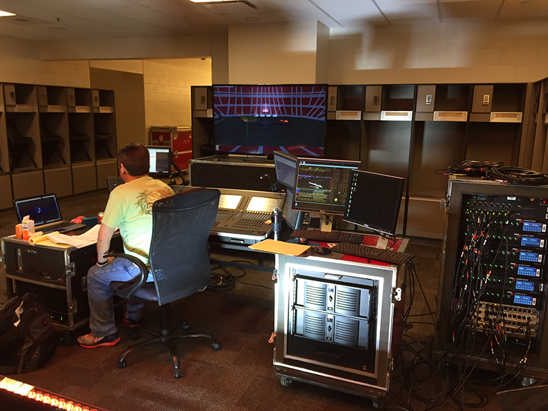 Designers worked around changing levels of virtual ambient light.