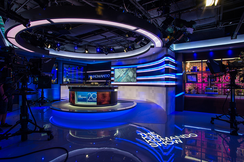 Kim Komando Studio Rig Includes Elation, Acclaim Fixtures