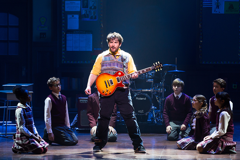 LD Natasha Katz lit Anna Louizo's set for the Andrew Lloyd Webber production of 'School of Rock,' now on Broadway. Photo by Matthew Murphy