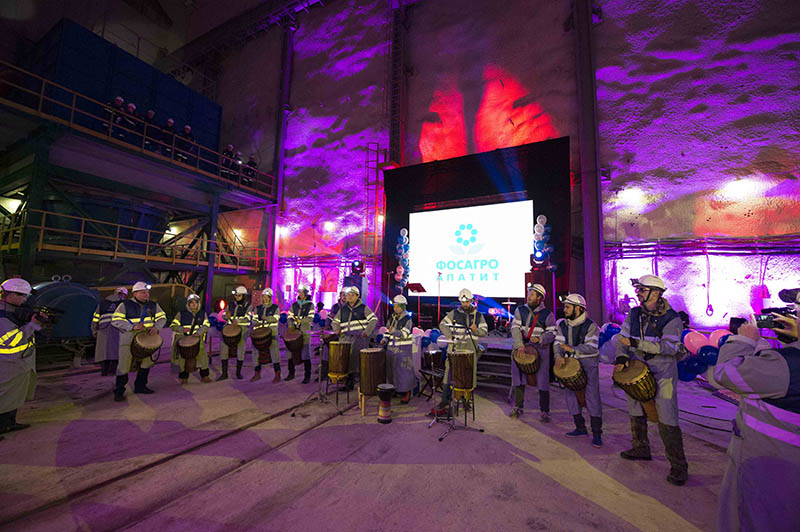 The event was held 1,000 feet underground.