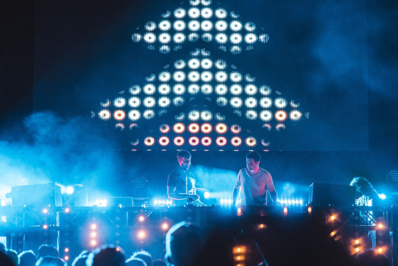 Above & Beyond, lit by Elation LEDs during Miami Music Week