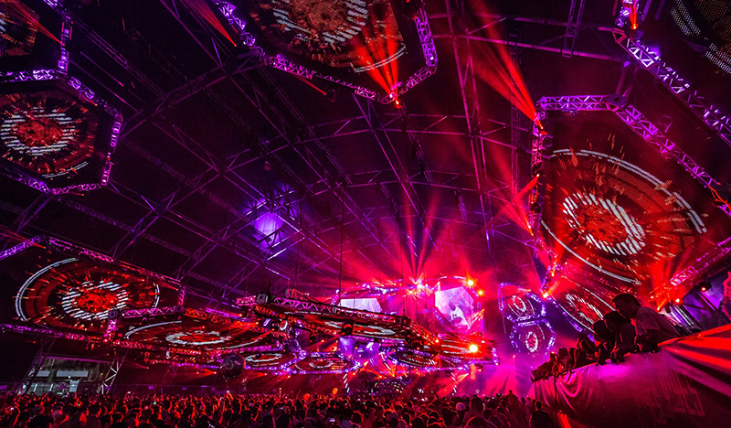 More than 500 Elation fixtures were used for Ultra Music Festival 2016. Photo by Adam Kaplan of ASK Media.