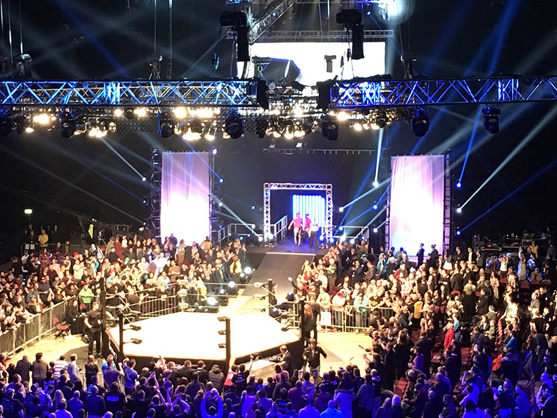 Maximum Impact 8 Tour in U.K. Lit with Elation Gear