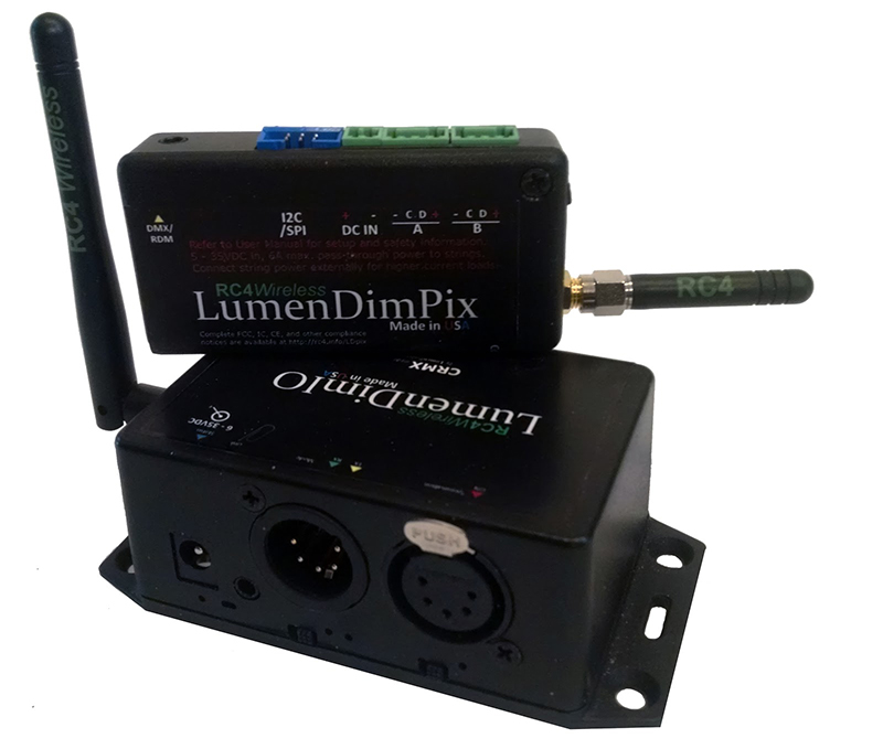RC4 LumenDimPix and RC4 LumenDimIO from RC4 Wireless