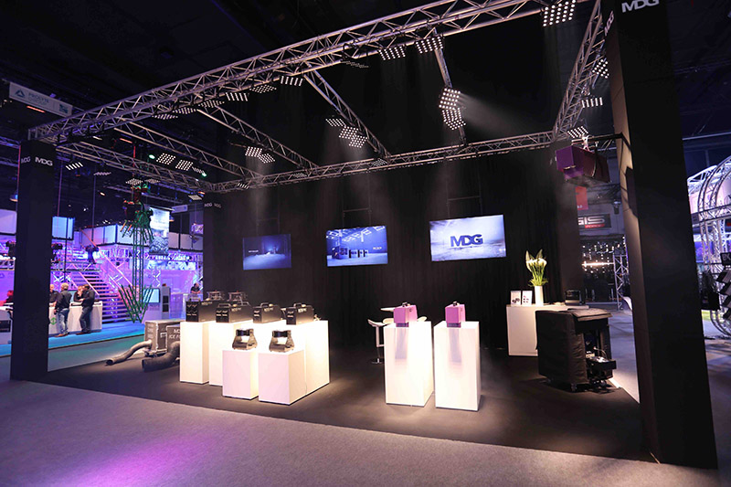 MDG's newly designed booth at PL+S 2016