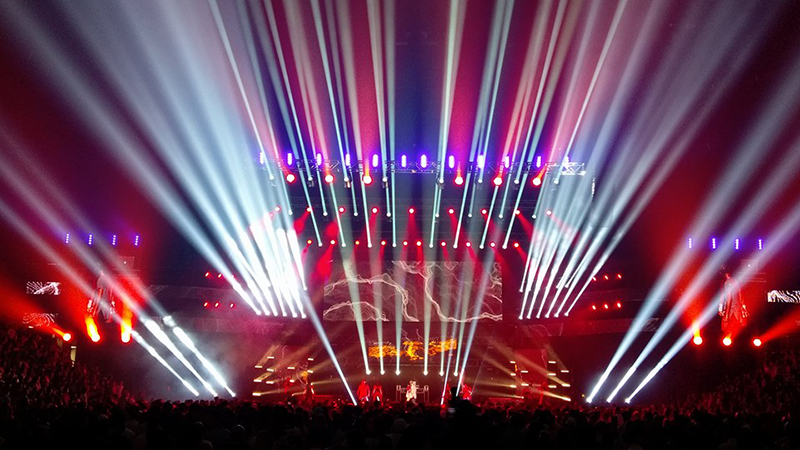 The event was lit with Chauvet fixtures.