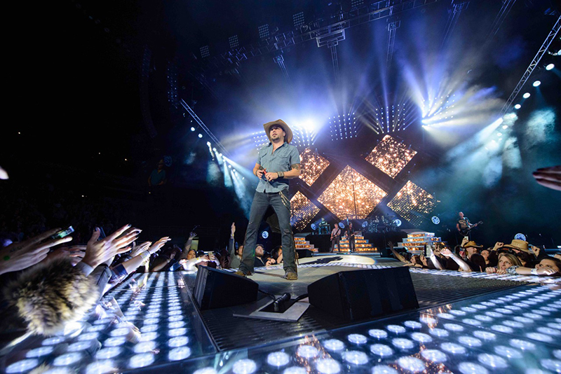 Jason Aldean performs with Ayrton fixtures