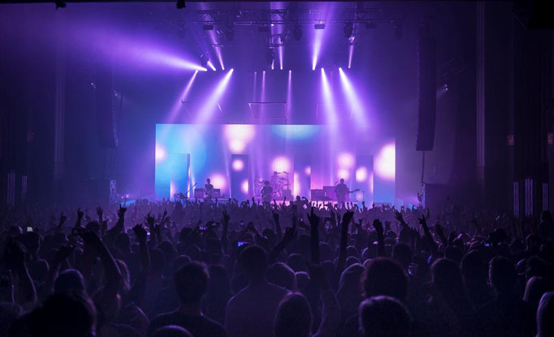 The 1975 Tour Europe with Clay Paky Moving Lights