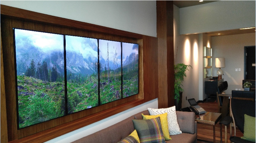 The screens feature high-res and exclusive atmosphere Films and Moods content collection