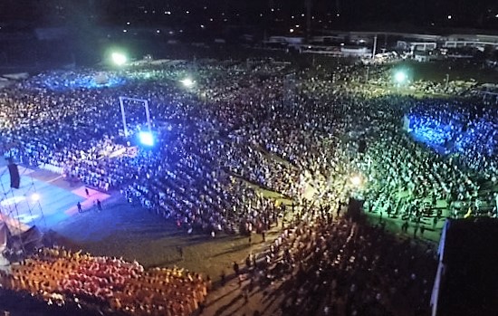 The event drew huge crowds in Lagos, Nigeria