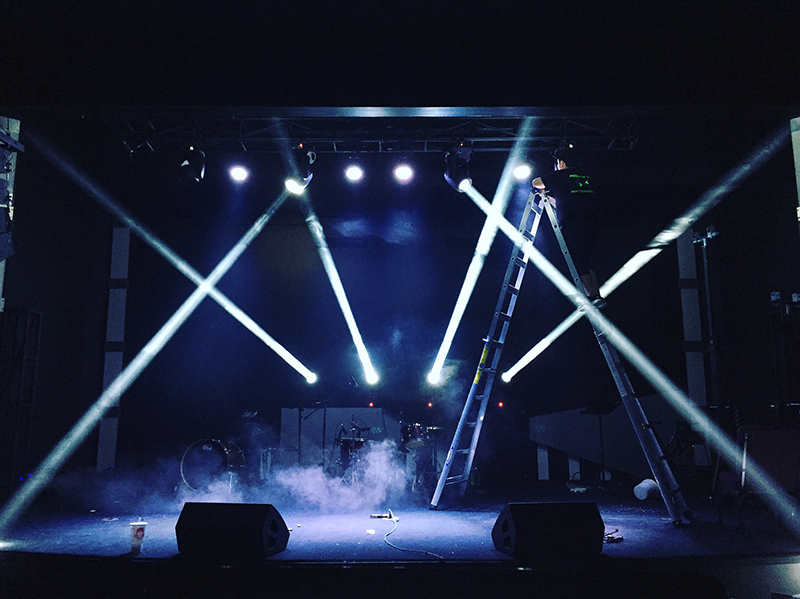 The 1,800-capacity youth auditorium’s new lighting system includes 12 SixPar 100 LED PAR lights, six Lumina Strip LED battens, four TVL 1000 white light LED array panels, four Rayzor Q12 Zoom LED moving heads, six Platinum Beam 5R Extreme beam lights and an Antari F-1 Fazer for atmospheric fog and haze effects.