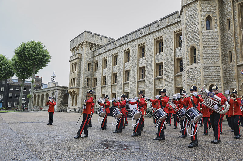 The event featured a 70 piece marching band and a performance by soprano Laura Wright.