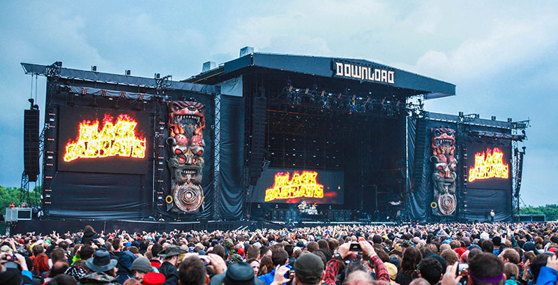 The 13th Download Festival featured headline performances from Rammstein, Black Sabbath and Iron Maiden