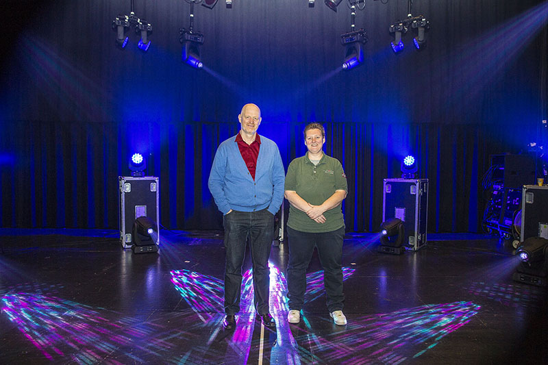 Wilbo Kouwenhoven (L) and Edith Molmans from Grafisch Lyceum. Photo by Louise Stickland