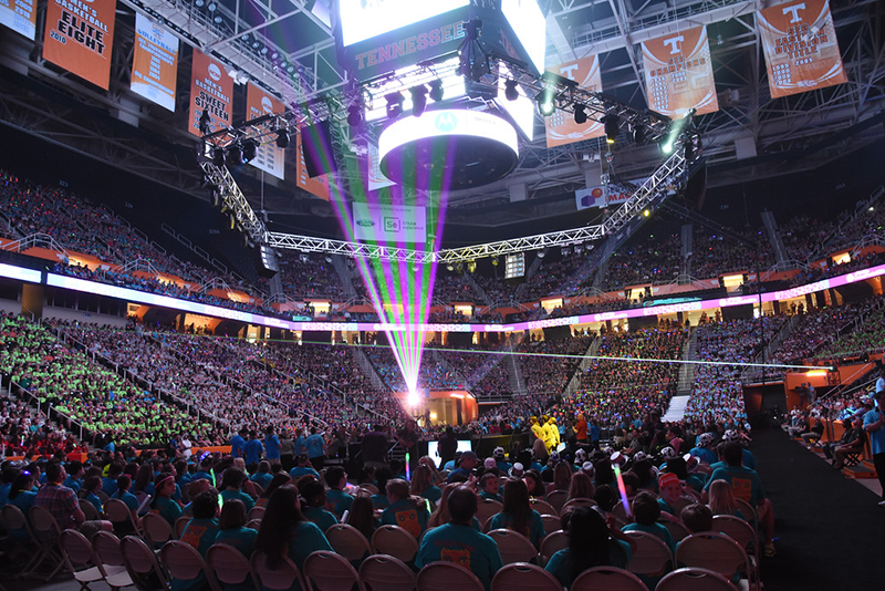 Nearly 17,000 attendees including 8,000 students from 21 countries poured into Knoxville for the event.