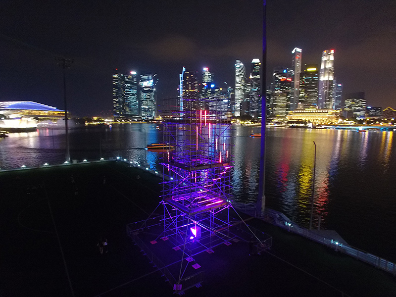 SONICtower at i Light Marina Bay 2016 used Martin lighting and control products.