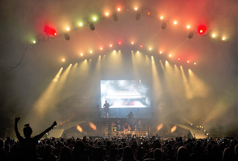 The rig includes 24 Chauvet Professional Maverick MK2 Washes