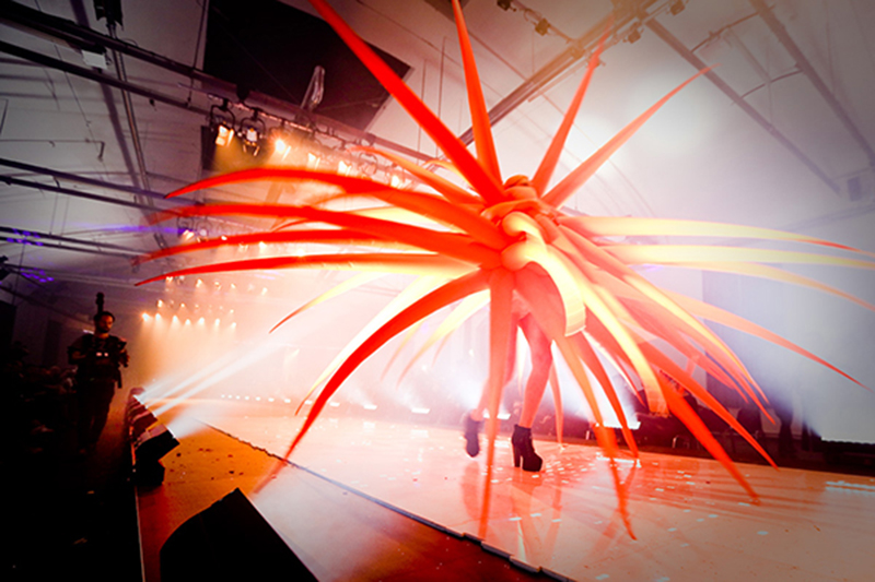 The show is noted for adventurous couture and lighting schemes.