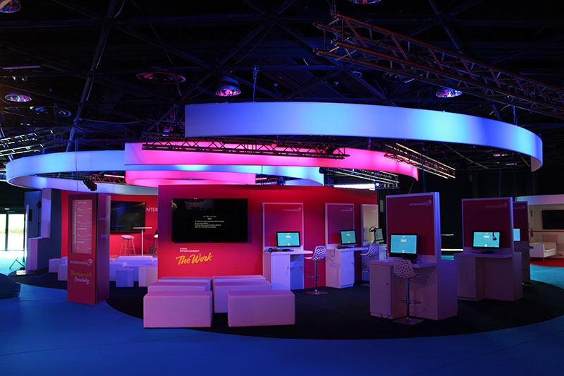 The Chauvet fixtures lit speakers, demonstrations and panel discussions.