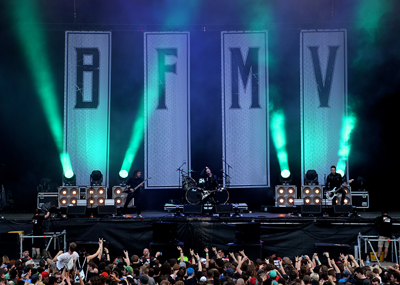 Bullet For My Valentine performs.
